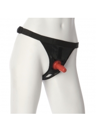 Трусики со штырьком для фиксации насадок Ultra Harness with Plug - Doc Johnson - купить с доставкой в Симферополе
