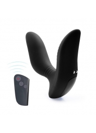 Черный вибромассажер простаты 3,5’’ Remote Control Curve P-spot Massager - 12 см. - Erokay - в Симферополе купить с доставкой