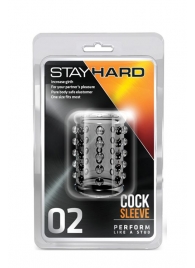 Прозрачная насадка на пенис с шишечками STAY HARD COCK SLEEVE 02 CLEAR - Blush Novelties - в Симферополе купить с доставкой