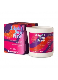 Массажная свеча Light My Fire Coconut с ароматом кокоса - 65 гр. - Love to Love - купить с доставкой в Симферополе