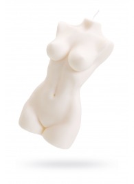 Белая интерьерная свеча в форме женского торса - 850 гр. - Pecado - купить с доставкой в Симферополе