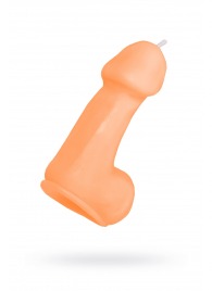 Оранжевая свеча в форме пениса - 47 гр. - Pecado - купить с доставкой в Симферополе