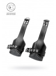 Черные подвесы с белой строчкой - Pecado - купить с доставкой в Симферополе