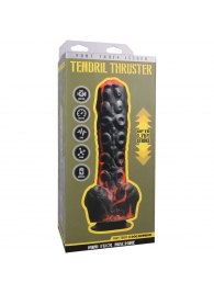 Черно-красная мини-машина на присоске Tendril Thruster - 21,6 см. - Doc Johnson - купить с доставкой в Симферополе
