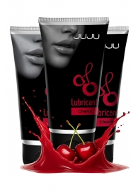 Набор из 3 съедобных лубрикантов JUJU со вкусом вишни - JuJu - купить с доставкой в Симферополе Набор из 3 съедобных лубрикантов JUJU со вкусом вишни - JuJu - купить с доставкой в Симферополе