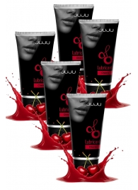 Набор из 5 съедобных лубрикантов JUJU со вкусом вишни - JuJu - купить с доставкой в Симферополе Набор из 5 съедобных лубрикантов JUJU со вкусом вишни - JuJu - купить с доставкой в Симферополе