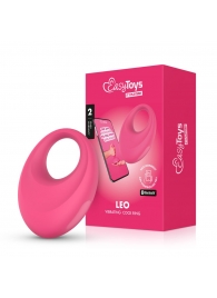 Розовое интерактивное эрекционное виброкольцо Leo - Easy toys - в Симферополе купить с доставкой