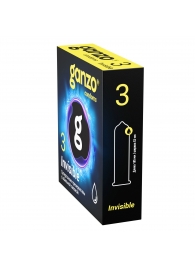 Супертонкие презервативы Ganzo Invisible - 3 шт. - Ganzo - купить с доставкой в Симферополе