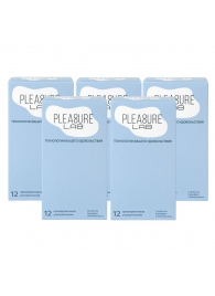 Набор из 5 упаковок ультратонких презервативов Pleasure Lab (по 12 шт.) - Pleasure Lab - купить с доставкой в Симферополе