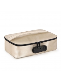 Золотистая сумочка для хранения игрушек Discreet Box - Dorcel - купить с доставкой в Симферополе