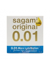 Увлажнённый презерватив Sagami Original 0.01 Extra Lub - 1 шт. - Sagami - купить с доставкой в Симферополе