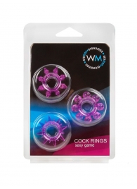 Набор из 3 лиловых эрекционных колец различной формы - Erowoman-Eroman - в Симферополе купить с доставкой Набор из 3 лиловых эрекционных колец различной формы - Erowoman-Eroman - в Симферополе купить с доставкой
