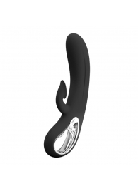Черный вибратор-кролик Romance Massage - 24 см. - Baile купить в Симферополе с доставкой в Orgasmix.ru Черный вибратор-кролик Romance Massage - 24 см. - Baile