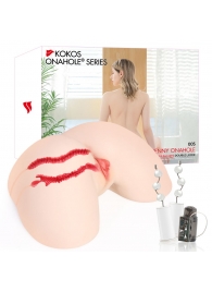 Мастурбатор-полуторс с двойным слоем материала и вибрацией Jenny Onahole Real Hips - KOKOS - в Симферополе купить с доставкой