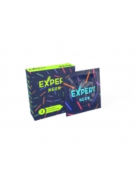 Светящиеся в темноте презервативы Expert Neon - 3 шт. - Expert - купить с доставкой в Симферополе