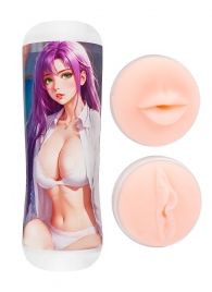 Двусторонний мастурбатор аниме - ротик и вагина - Tokyo Style - в Симферополе купить с доставкой