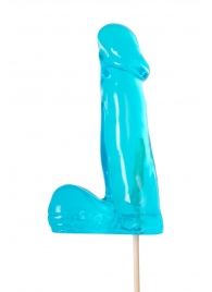 Голубой леденец в форме члена со вкусом блю кюрасао - 173 гр. - Sosuчki - купить с доставкой в Симферополе