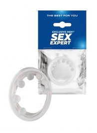 Эрекционное кольцо с мягкой стимулирующей насадкой - Sex Expert - в Симферополе купить с доставкой