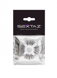 Эластичное эрекционное кольцо с черными «ресничками» - Sextaz - в Симферополе купить с доставкой