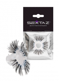 Эластичное эрекционное кольцо с черными «ресничками» - Sextaz - в Симферополе купить с доставкой