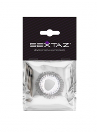 Эластичное эрекционное кольцо с длинными черными «ресничками» - Sextaz - в Симферополе купить с доставкой