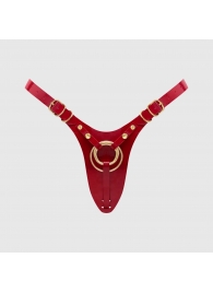 Красный пояс для фиксации насадок Strap-On-Me Leatherette Harness Fabulous - Strap-on-me - купить с доставкой в Симферополе
