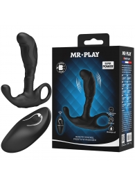 Черный изогнутый массажёр простаты с вибрацией и пультом ДУ - Baile - в Симферополе купить с доставкой