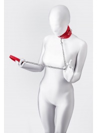 Красный ошейник с подкладкой из меха - ToyFa - купить с доставкой в Симферополе