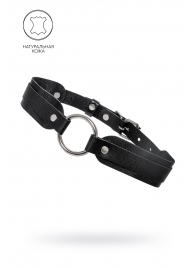Черный кожаный чокер-ошейник со скруглёнными углами - Pecado - купить с доставкой в Симферополе