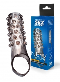 Дымчатая насадка на пенис с выпуклостями - 11 см. - Sex Expert - в Симферополе купить с доставкой