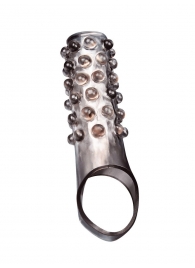 Дымчатая насадка на пенис с выпуклостями - 11 см. - Sex Expert - в Симферополе купить с доставкой