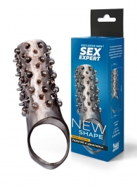 Дымчатая насадка на пенис с шипами и выпуклостями - 12,5 см. - Sex Expert - в Симферополе купить с доставкой