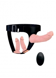 Женский страпон с 3 насадками и вибрацией - Erowoman-Eroman - купить с доставкой в Симферополе