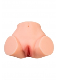 Телесный реалистичный мастурбатор-полуторс с 2 любовными входами - No Name - в Симферополе купить с доставкой