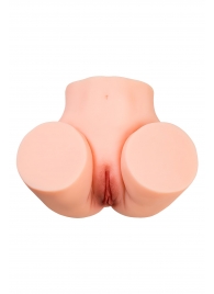 Телесный мастурбатор в форме попки с 2 любовными входами - No Name - в Симферополе купить с доставкой