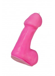 Розовая свеча в форме пениса - 47 гр. - Pecado - купить с доставкой в Симферополе