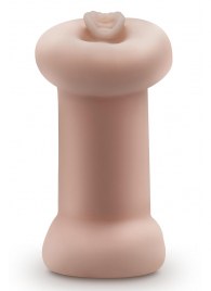 Телесный люминесцентный двусторонний мастурбатор Tasha - Blush Novelties - в Симферополе купить с доставкой