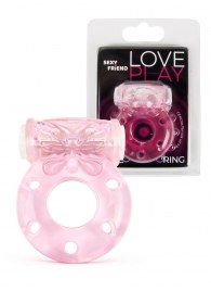Розовое эрекционное виброкольцо с бабочкой - 1137 - в Симферополе купить с доставкой