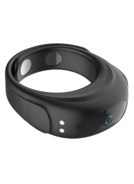 Черное эрекционное виброкольцо на ремешках - Boys of Toys - в Симферополе купить с доставкой