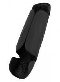 Черный вибромастурбатор с трехточечной стимуляцией Penis Trainer with 3 Point Stimulation - Orion - в Симферополе купить с доставкой