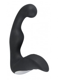 Черный перезаряжаемый стимулятор простаты с вибрацией - 14,6 см. - Orion - в Симферополе купить с доставкой