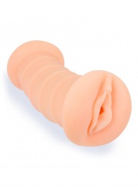 Телесный двусторонний мастурбатор с вибропулей и эрекционными кольцами в комплекте - Sexy Girl - в Симферополе купить с доставкой