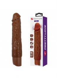 Коричневый реалистичный вибратор Osric - 22,3 см. - Baile