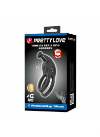 Черное перезаряжаемое виброкольцо Goodwin - Baile - в Симферополе купить с доставкой