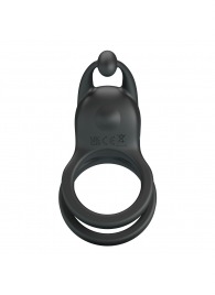 Черное перезаряжаемое виброкольцо Goodwin - Baile - в Симферополе купить с доставкой