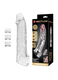 Прозрачный фаллоудлинитель с подхватом мошонки Silas - 26 см. - Baile - в Симферополе купить с доставкой