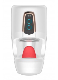 Белый мастурбатор с язычком и возвратно-поступательными движениями - Secwell - в Симферополе купить с доставкой