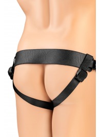 Телесный фаллопротез на черных ремнях Conall - 15 см. - ToyFa - купить с доставкой в Симферополе