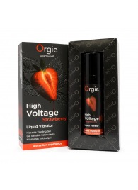 Жидкий вибратор Orgie High Voltage Strawberry - 15 мл. - ORGIE - купить с доставкой в Симферополе