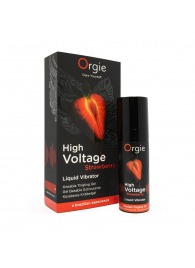 Жидкий вибратор Orgie High Voltage Strawberry - 15 мл. - ORGIE - купить с доставкой в Симферополе